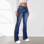 Damen Bootcut Jeans mit hohem Bund und lässigem Schnitt R&B