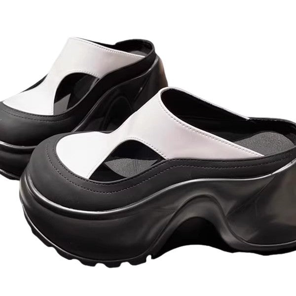 Damen modische Clogs mit konturierter Sohle R&B