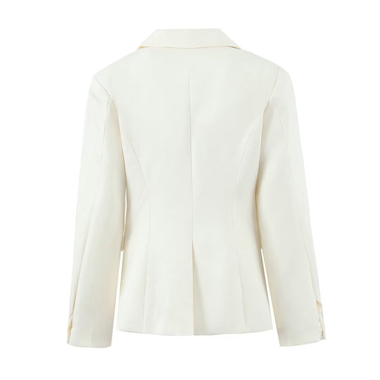 Damen elegante Blazerjacke mit praktischen Taschen und hochwertiger Verarbeitung R&B