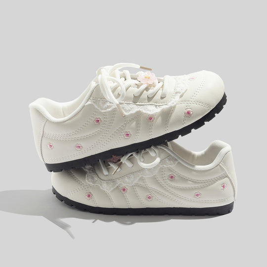 Damen Sneakers mit floralem Design und komfortabler Sohle R&B