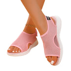 Damen Fußfreundliche Mesh-Sandalen mit offenem Zehenbereich und rutschfester Sohle R&B