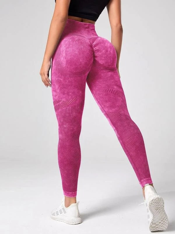 Damen Sculpting Leggings mit hohem Bund und innovativer Textur R&B