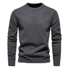 Herren Strickpullover aus hochwertiger Baumwollmischung mit angenehmer Passform