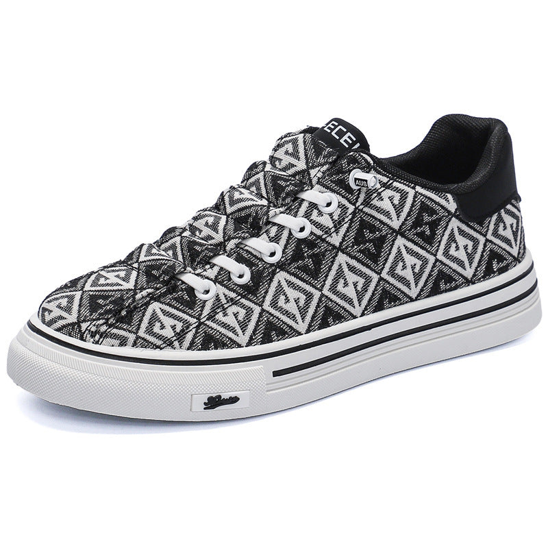 Damen Modische Sneaker mit geometrischem Muster R&B