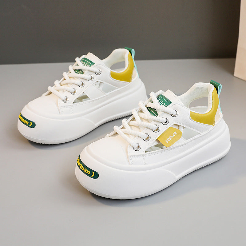 Damen modische Sneaker mit innovativem Sohlendesign und atmungsaktiver Obermaterialstruktur R&B