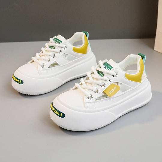 Damen modische Sneaker mit innovativem Sohlendesign und atmungsaktiver Obermaterialstruktur R&B