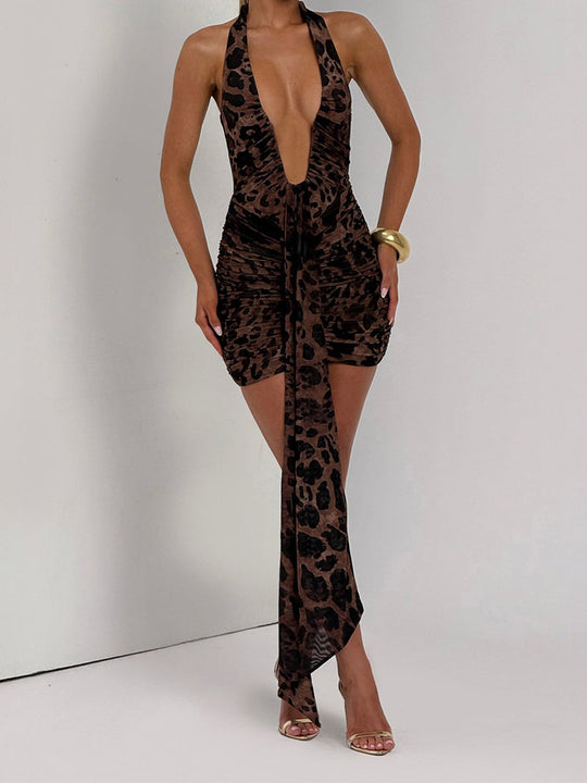 Damen Glamouröses Wickelkleid R&B