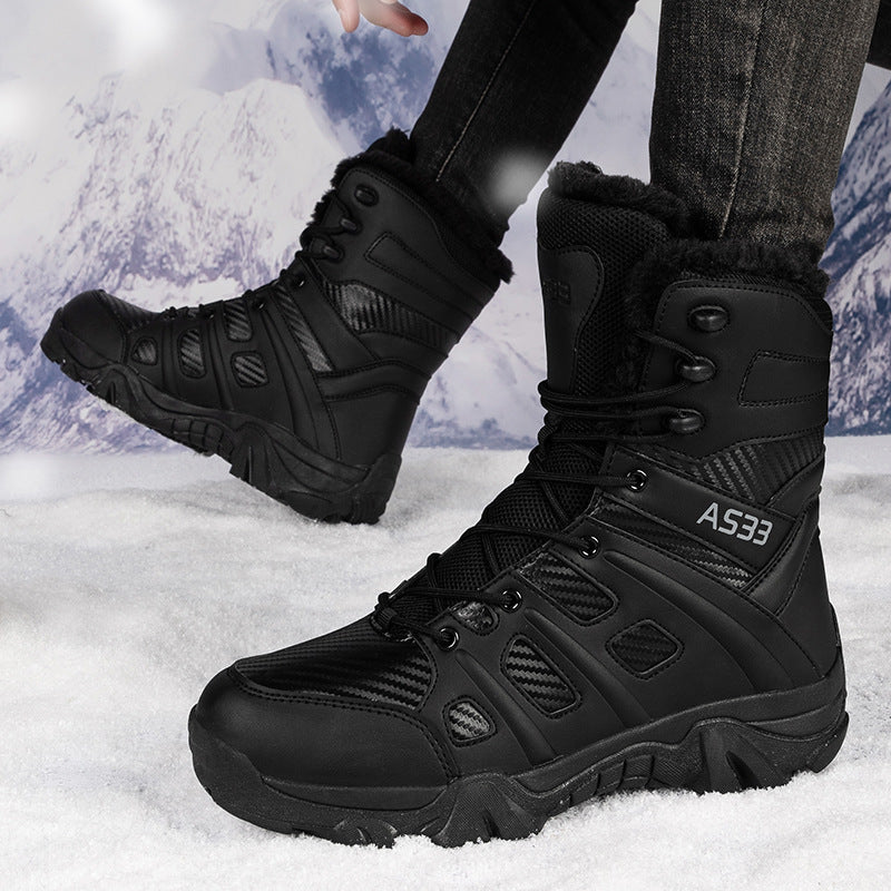 Herren Winterstiefel mit isolierender Innensohle und rutschfester Sohle R&B