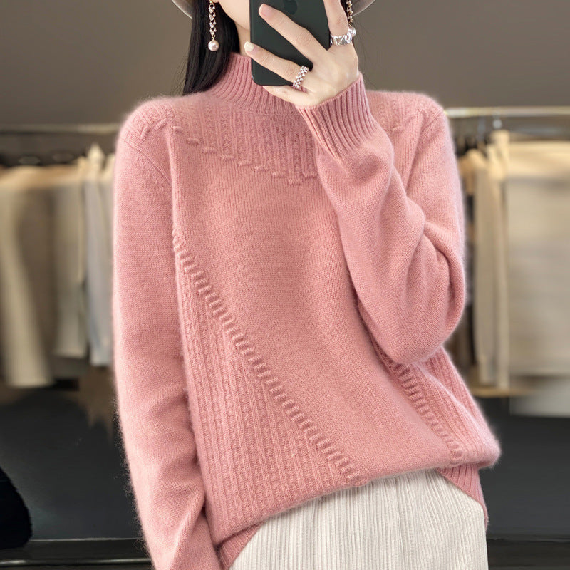 Damen Eleganter und bequemer Strickpullover mit einzigartigem Design R&B
