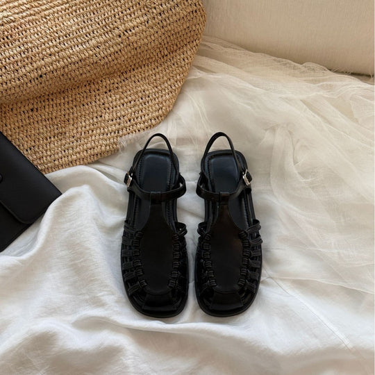 Damen Komfortable Sandalen mit dekorativem Riemendesign und atmungsaktivem Fußbett R&B