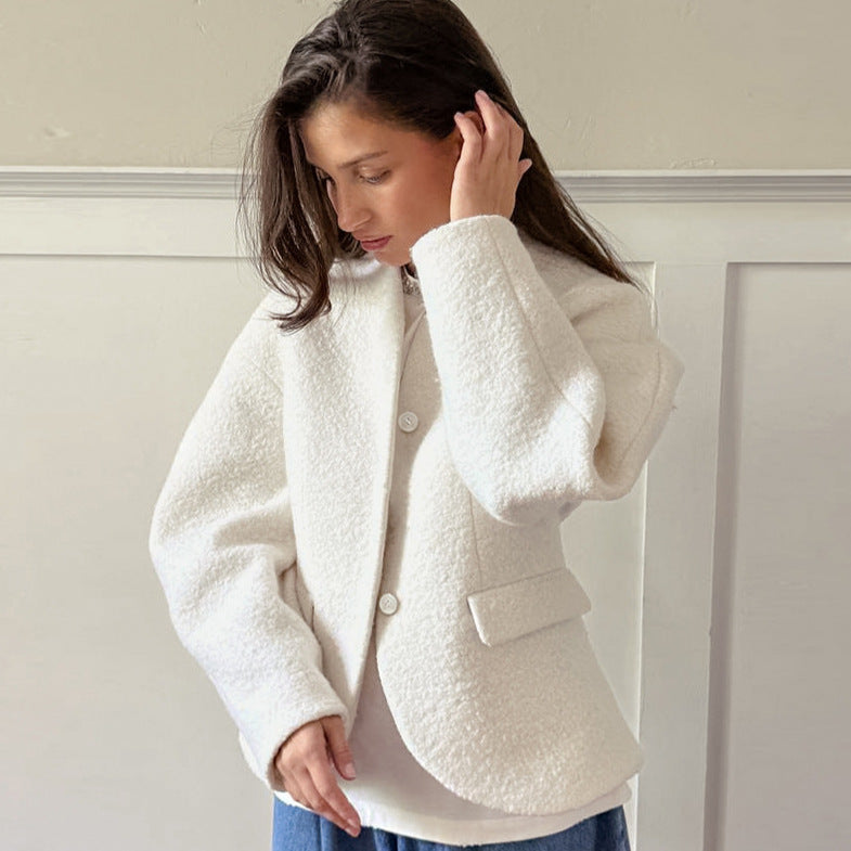 Damen Elegante und oversized Blazerjacke R&B
