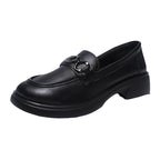 Damen Modische Loafers mit edel verzierten Schnallen R&B
