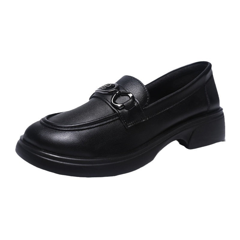 Damen Modische Loafers mit edel verzierten Schnallen R&B