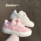 Damen Sportliche Sneakers mit floralem Print und dämpfender Sohle