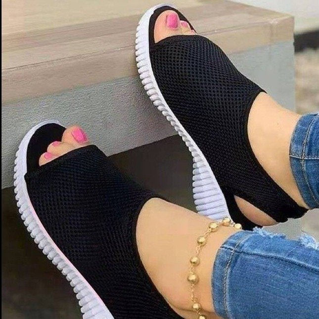 Damen Atmungsaktive Sandalen mit rutschfester Sohle und offenem Zehenbereich R&B