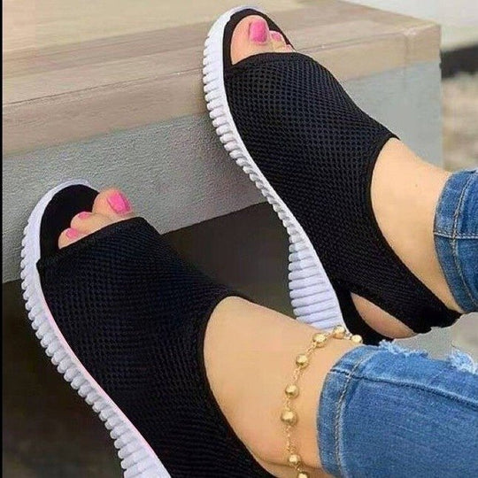 Damen Atmungsaktive Sandalen mit rutschfester Sohle und offenem Zehenbereich R&B
