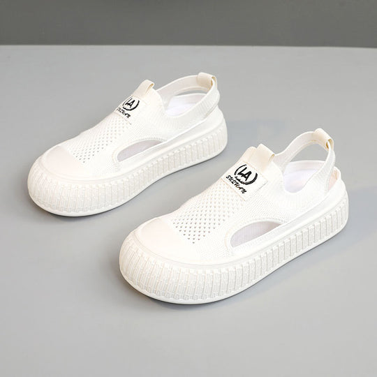 Damen Atmungsaktive Sommer-Slipper mit elastischem Einstieg und rutschfester Sohle R&B