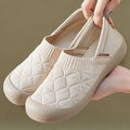 Damen Komfortable Slip-On Freizeitschuhe mit elastischer Sohle R&B