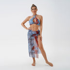Damen Modischer Bikini mit transparenter Strandpareo R&B