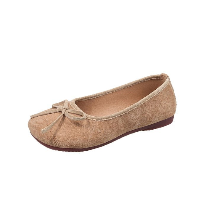Damen klassische Ballerinas mit dekorativem Schleifenakzent R&B