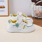 Damen Kindersneaker mit niedlichen Applikationen und praktischem Klettverschluss