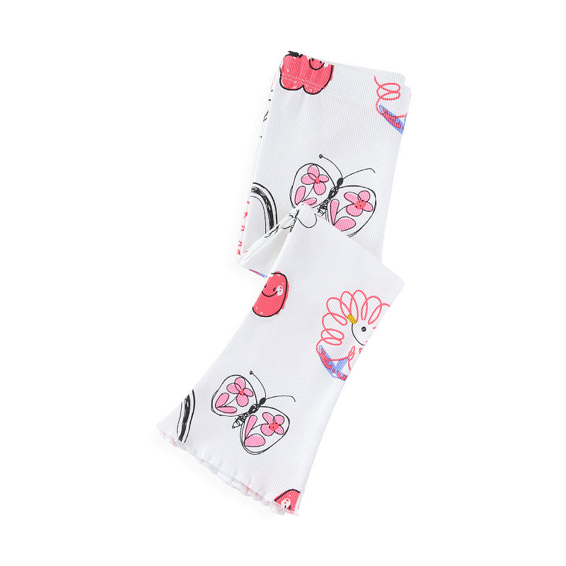 Mädchen Leggings mit buntem, verspieltem Motiv R&B