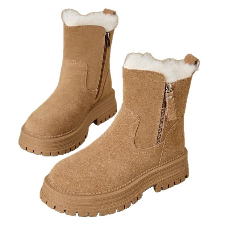 Damen Stiefeletten mit isolierendem Innenfutter und robustem Profilsohle R&B