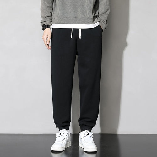Herren lässige Sweatpants mit elastischem Bund und seitlichen Taschen R&B