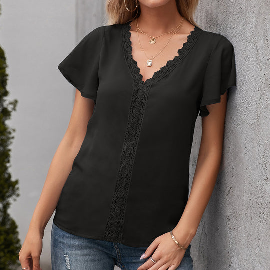 Damen Spitzenbluse R&B