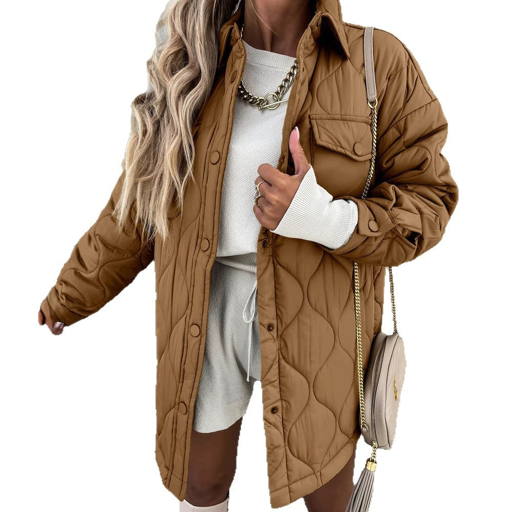 Damen Steppjacke im lässigen Oversized-Stil R&B