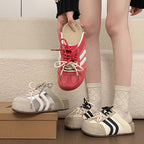 Damen modische Sneakers mit innovativem Schnürsystem und atmungsaktivem Obermaterial