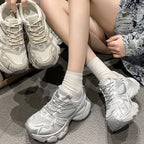 Damen Komfortable Lauf Sneakers mit atmungsaktivem mesh-Obermaterial und dämpfender Sohle