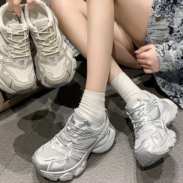 Damen Komfortable Lauf Sneakers mit atmungsaktivem mesh-Obermaterial und dämpfender Sohle