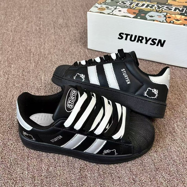 Damen Sportliche Sneakers mit strukturiertem Obermaterial und rutschfester Sohle R&B