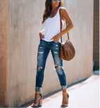 Damen Destroyed Jeans