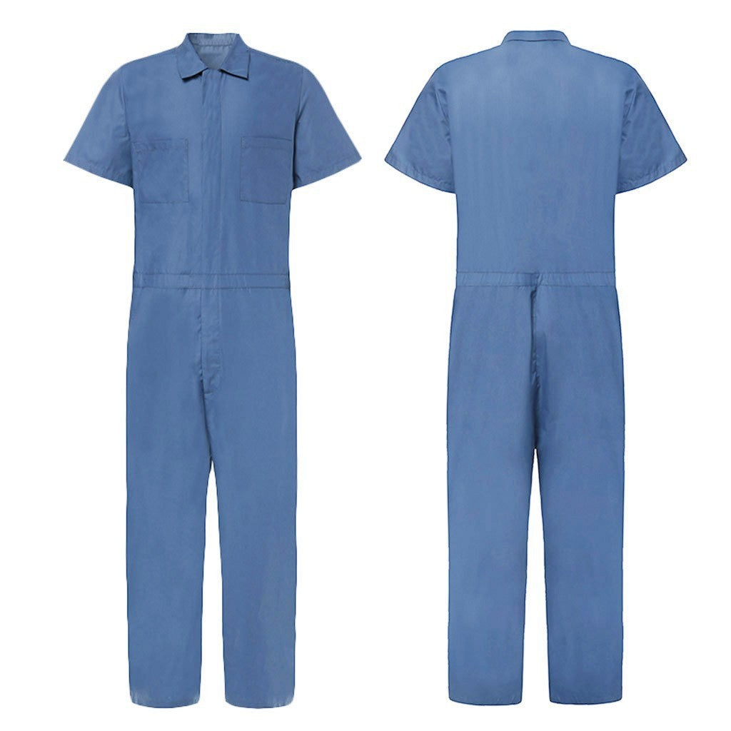 Damen Overall mit kurzem Arm und praktischen Taschen R&B