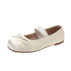 Damen elegante Ballerinas mit verstellbarem Riemen und Schleifenverzierung R&B