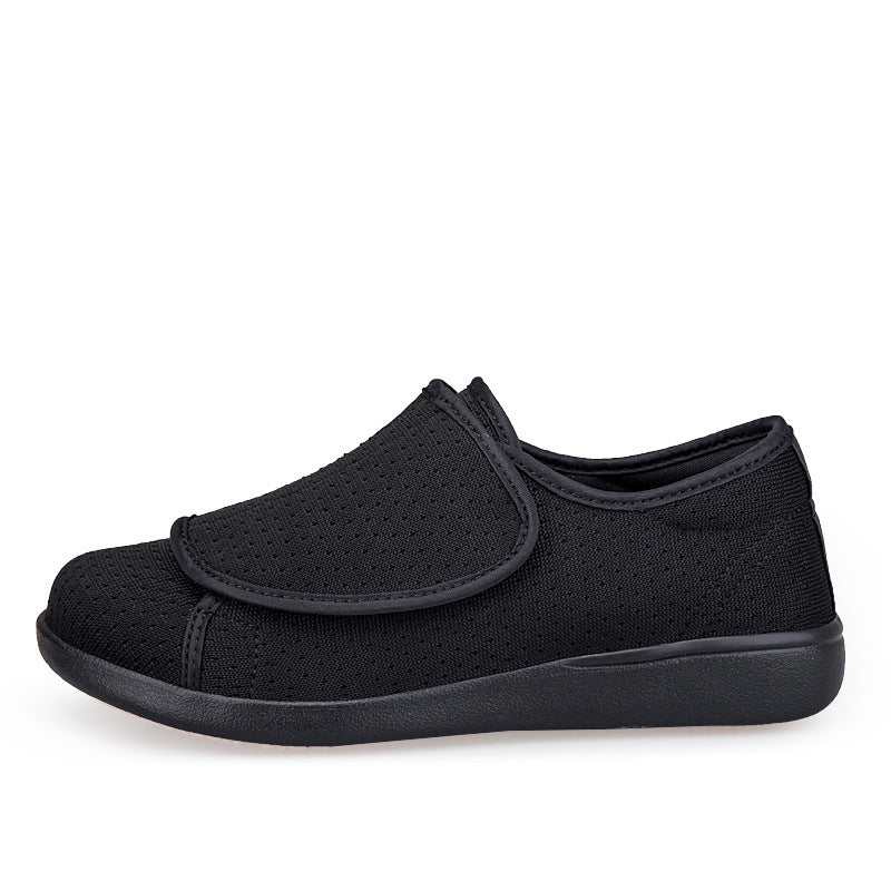 Herren nan orthopädischer Pantoffel mit verstellbarem Klettverschluss, atmungsaktivem Mesh und stoßdämpfender Schaumstoffsohle R&B