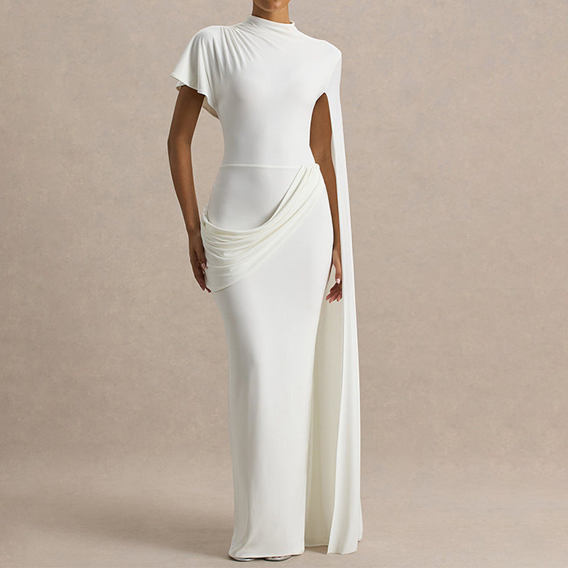 Damen Elegantes Kleid mit einzigartigem Drapierungsdesign R&B