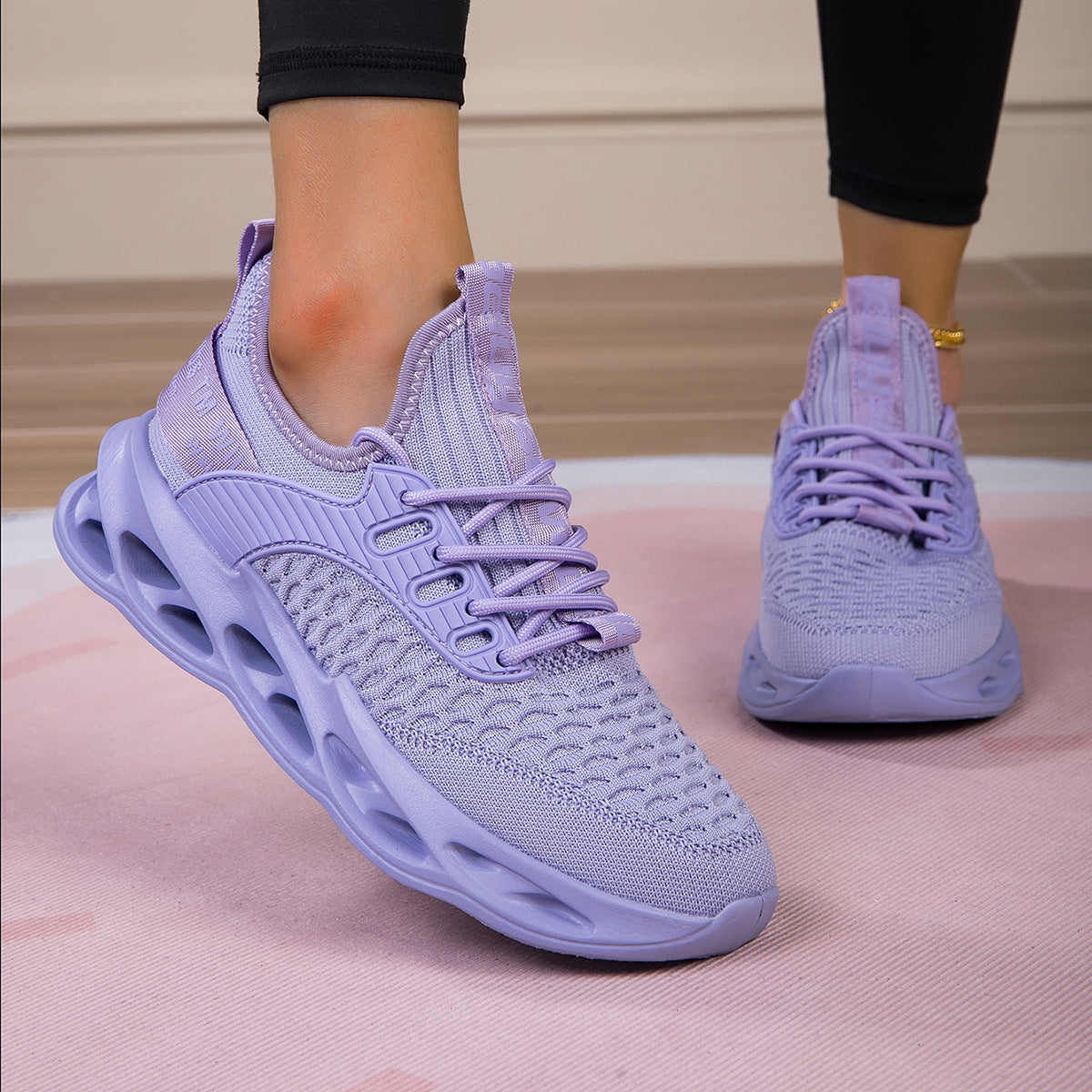 Damen Atmungsaktive Laufschuhe mit elastischem Obermaterial und griffiger Sohle R&B