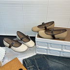 Damen Ballerinas mit modischem Riemen und ergonomischer Innensohle R&B