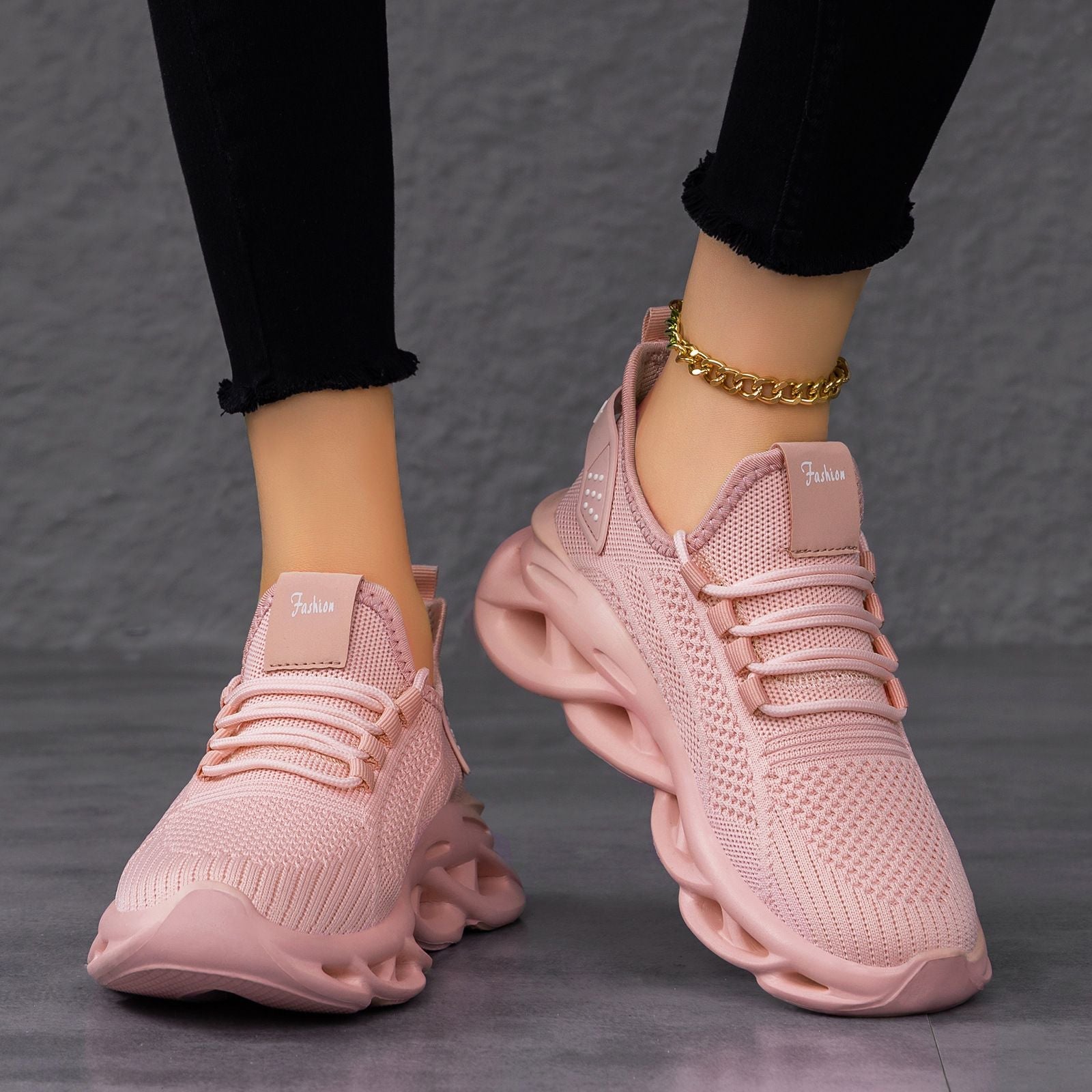 Damen Leichte und atmungsaktive Sport-Sneaker mit dämpfender Sohle