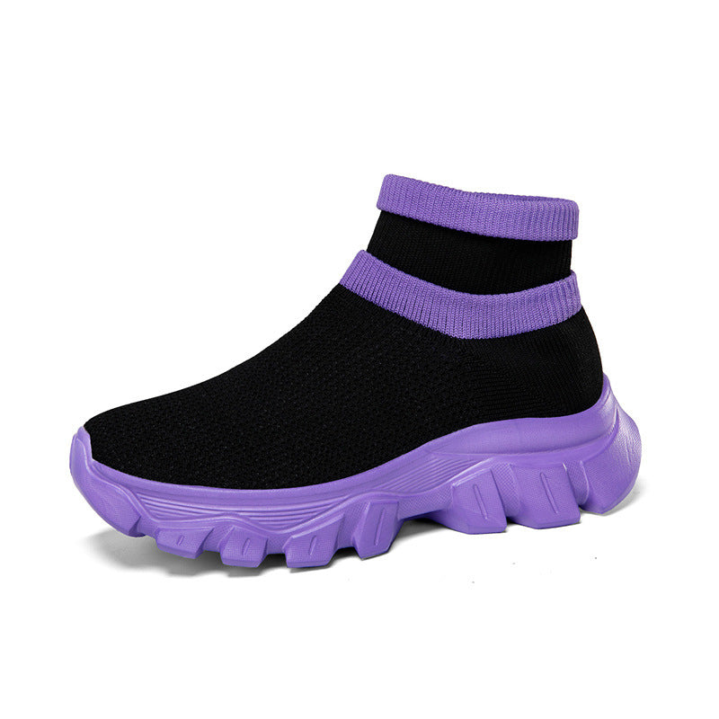 Damen Hochleistungs-Laufschuhe mit atmungsaktiver Strick-Oberfläche und rutschfester Sohle R&B