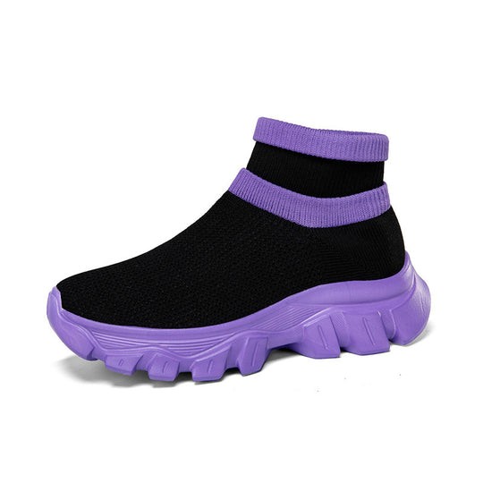 Damen Hochleistungs-Laufschuhe mit atmungsaktiver Strick-Oberfläche und rutschfester Sohle R&B