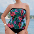Damen Tankini-Set mit floralem Muster und komfortablem Schnitt R&B