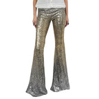 Damen Glitzernde Schlaghose mit Luxuriösem Pailletten-Muster R&B