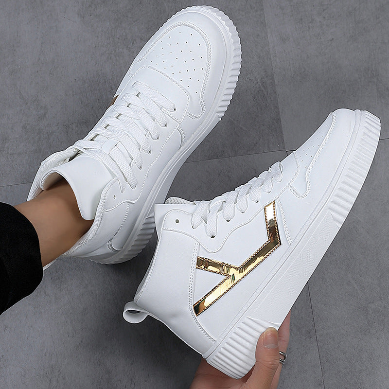 Damen Hochwertige High-Top Sneakers mit trendigem Design und komfortabler Sohle R&B