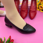 Damen elegante Ballerinas mit modischem Absatz und dezentem Design R&B