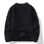 Herren Strickpullover mit modernen Zopf- und Rippstrukturen R&B