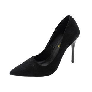 Damen elegante spitze Pumps mit feinem Veloursleder R&B
